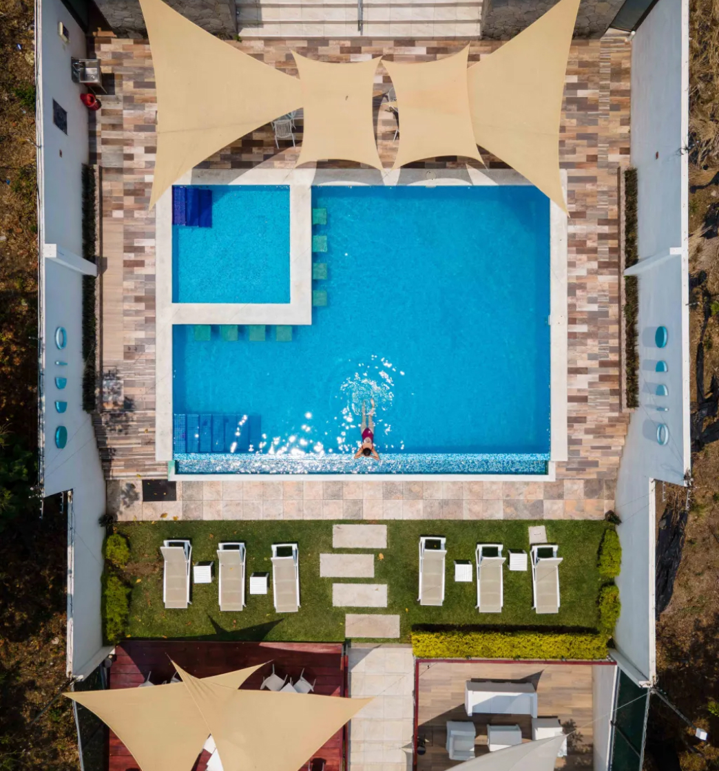Vista aérea del hotel Equinoccio